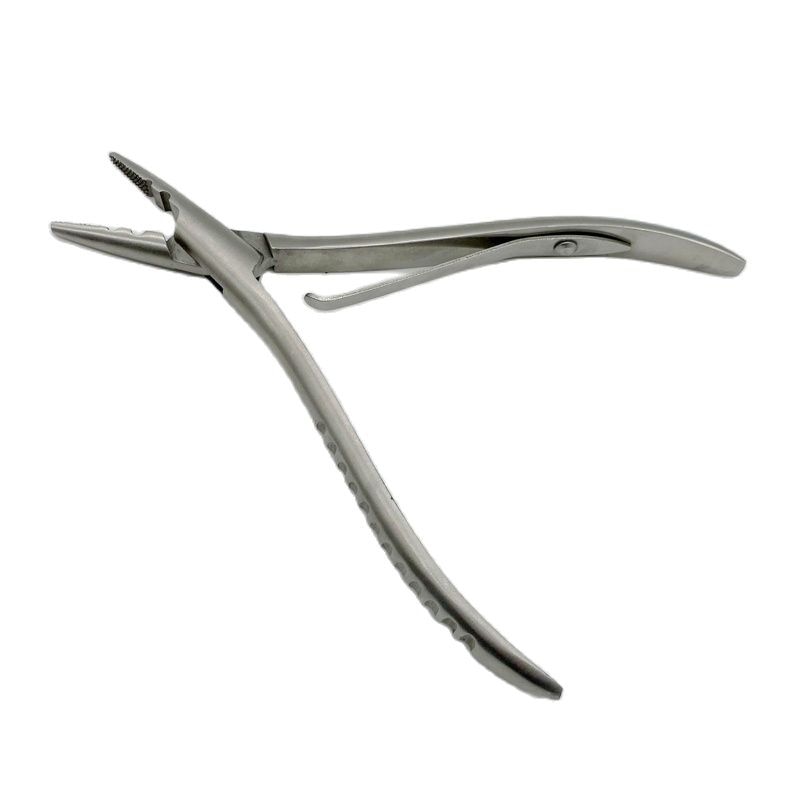 1 PC/Lot 7 Inch Silver Stainless Steel Hair Extension Pliers With Two Holes Keratin Hair Extensions Tools